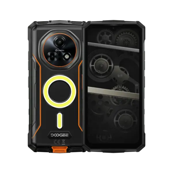 Telefon mobil Doogee Fire 7 Pro, Portocaliu, 5G, Walkie Talkie Bluetooth, 6.6 FHD+ IPS 90Hz, 32GB RAM (8GB+24GB extensibili), 256GB ROM, Android 15, Dimensity 6300, 13000mAh, Functii AI, Dual SIM