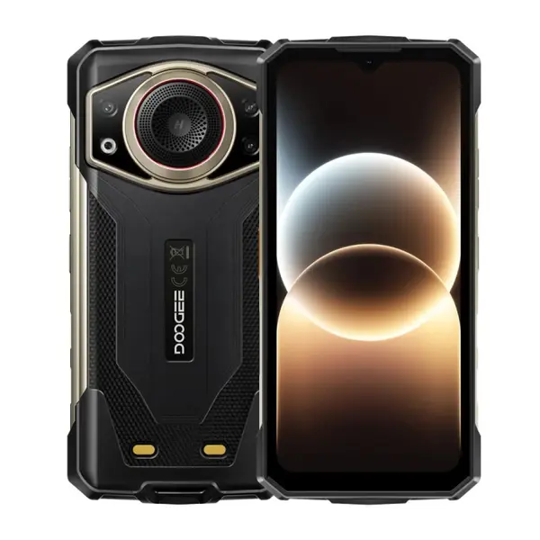 Telefon mobil Doogee Fire 7 Ultra, Auriu, 5G, Dual Display 6.57 +1.32 , AMOLED, 32GB RAM (8GB+24GB extensibili), 256GB ROM, 50MP, Android 15, Dimensity 7000, 15000mAh, Functii AI, Casti, Dual SIM