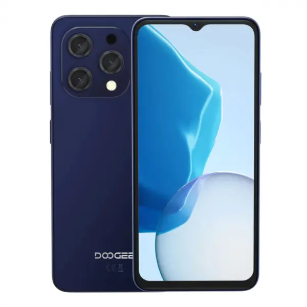 Telefon Mobil Doogee N55 Pro, Albastru, 4G, 6.56 HD+ 90Hz IPS, Android 14, 16GB RAM (6GB + 10GB extensibili), 256GB ROM, 13MP + 8MP, 5150mAh, Dual SIM