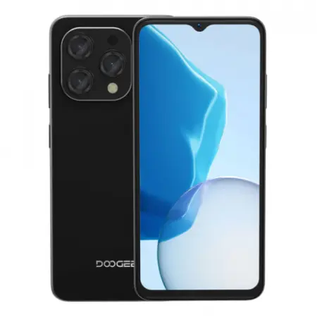 Telefon Mobil Doogee N55 Pro, Negru, 4G, 6.56 HD+ 90Hz IPS, Android 14, 16GB RAM (6GB + 10GB RAM extensibil), 256GB ROM, 13MP + 8MP, 5150mAh, Dual SIM