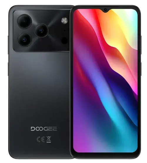 Telefon Mobil Doogee Note 56 Pro, Procesor Unisoc T7225 Octa Core, Ecran IPS 6.56inch, 4GB RAM, 128GB Flash, Camera 13 MP, 4G, Wi-Fi, Dual Sim, Android (Negru)