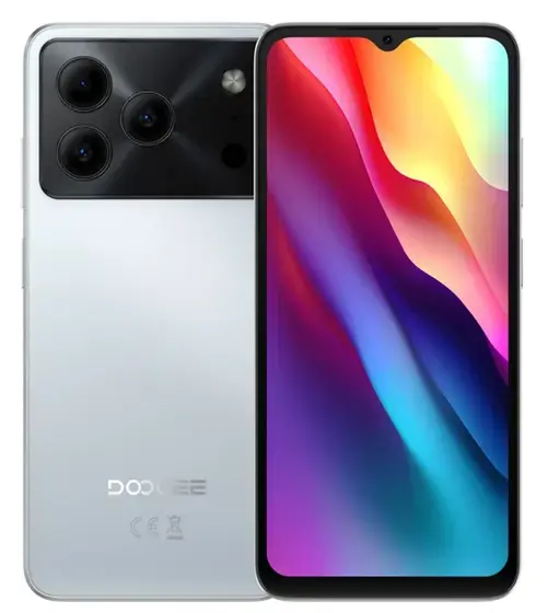 Telefon Mobil Doogee Note 56 Pro, Procesor Unisoc T7225 Octa Core, Ecran IPS 6.56inch, 4GB RAM, 128GB Flash, Camera 13 MP, 4G, Wi-Fi, Dual Sim, Android (Argintiu)