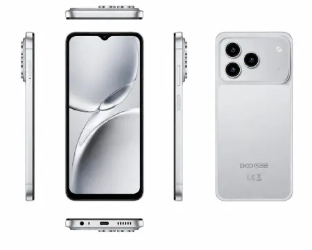 Telefon Mobil DOOGEE Note 57 Lite, Argintiu, 4G LTE, 6.56 HD+ 90Hz, 12GB RAM (3GB + 9GB extensibili), 32GB ROM, SC9863A, Camera 13MP, 6150mAh, Android 16, Dual SIM