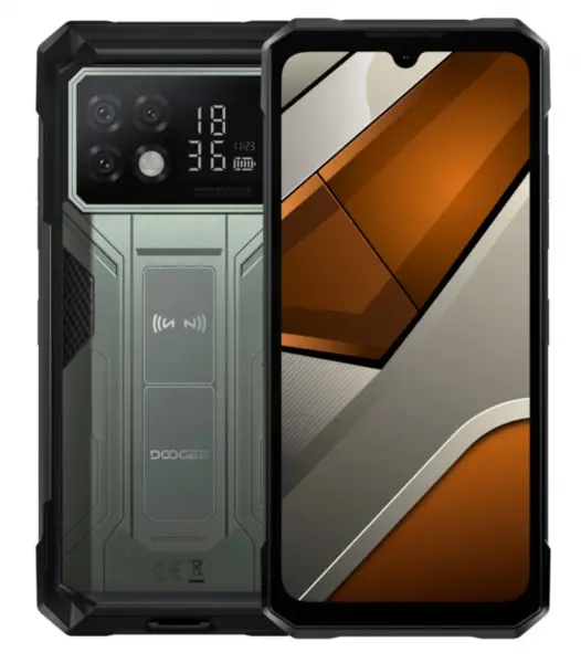 Telefon Mobil Doogee S200 Max, Gri, 5G, 6.72 FHD+ IPS, 36GB RAM (16GB + 20GB Extensibili), 512 GB, 108 MP, Android 15, Dimensity 7050, Ecran Secundar Spate, Night Vision, 22000mAh, 66W, Dual SIM