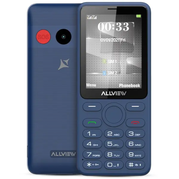 Telefon mobil Dual Sim Allview M30LUNA Dark Blue, 32 MB, 2G, Dark Blue