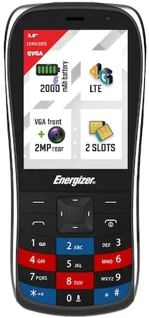 Telefon mobil Energizer - E284S, 2.8'', 64MB/128MB, negru
