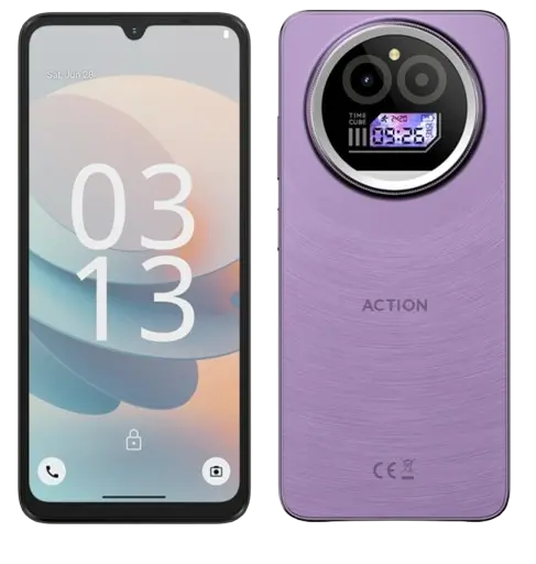 Telefon mobil F150 Action A5 Pro Mov, 4G, 6.88 HD+, 8GB RAM (3GB + 5GB extensibili), 256GB ROM, Android 15 Go, Octa-Core, Face ID, Camera 16MP, 5100mAh, Dual SIM