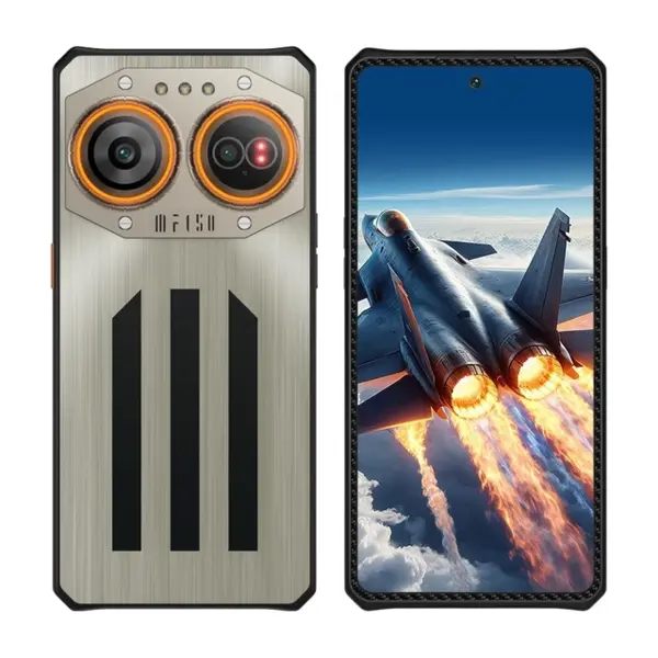 Telefon mobil F150 Air2 Ultra Gri, Rugged ultra slim, 5G, 6.8 AMOLED FHD+ 120Hz, 32GB RAM (16GB + 16GB extensibili), 512GB ROM, Camera 108MP, Night Vision 64MP, 65W, Amprenta In-Display, Dual SIM