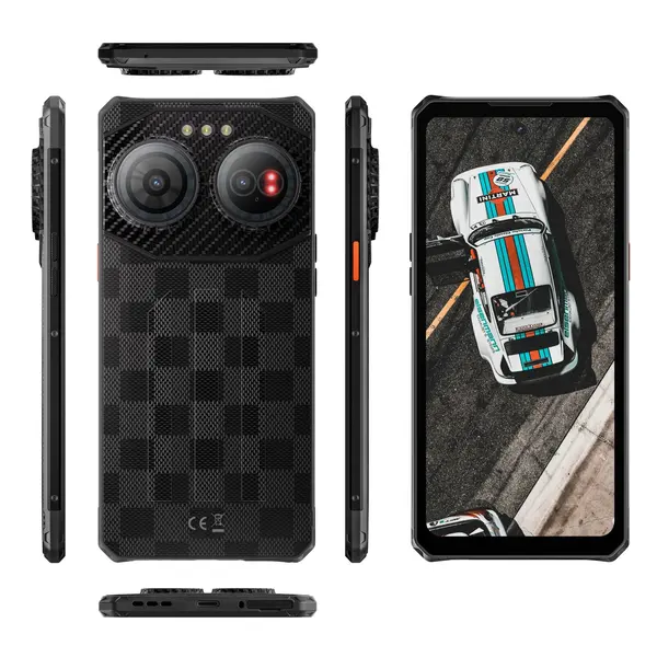 Telefon mobil F150 Air3 Black, Rugged ultra slim, 4G, Dynamic Island, 6.6 HD+, 24GB RAM (12GB + 12GB extensibili), 512GB ROM, Camera 100MP, 30W, Dual SIM