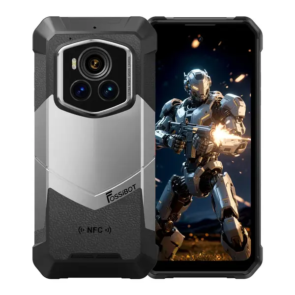 Telefon Mobil FOSSiBOT F107 Pro 5G, 6.95 FHD+ 120Hz, 34GB RAM (16GB + 18GB extensibili) 512GB ROM, Android 15, MediaTek Dimensity 7300-Ultra, 200MP, Baterie 28000mAh, NFC, Incarcare 66W, Dual SIM