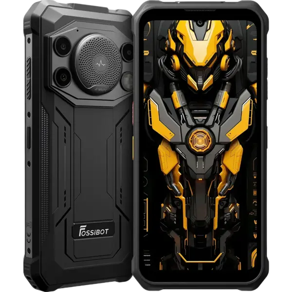 Telefon Mobil FOSSiBOT F110L Negru, 4G, 6.745, HD+, 12GB RAM (8GB + 4GB RAM extensibil), 128GB ROM, Unisoc Tiger T615, Camera 50MP + 8MP, Baterie 10000mAh, Difuzor 128dB, Lanterna 120LM, Dual SIM
