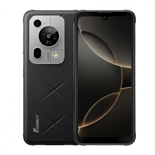 Telefon mobil FOSSiBOT F112 Pro 5G, Negru, 6.88, HD+ IPS, 24GB RAM(8GB+16GB extensibili), 256GB ROM, Android 14, Incarcare inversa, 50MP+16MP, 18W, Dual SIM Hybrid