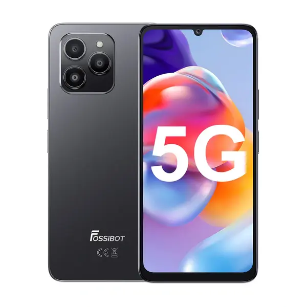 Telefon mobil FOSSiBOT S1 Gri, 5G, 6.745 HD+ IPS, 24GB RAM(6GB+18GB extensibili), 128GB ROM+1TB TF card, Android 14, 50MP+8MP+2MP, 4900mAh, 10W, NFC, Face ID