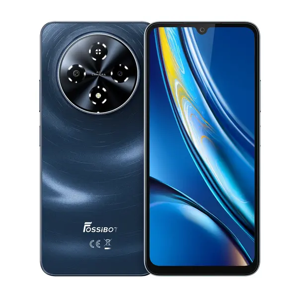 Telefon Mobil FOSSiBOT S5 Pro, Negru, 4G, Ecran 6.88 HD+ 120Hz, 32GB RAM (8GB + 24GB extensibil), 256GB ROM, Camera 50MP, Android 15, Unisoc T615 (T7250), Baterie 6000mAh, 18W, Dual SIM