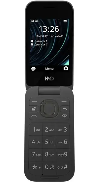 Telefon mobil HMD 2660 Flip, Dual SIM, 4G (Negru)