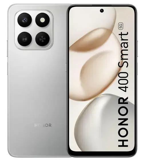 Telefon Mobil Honor 400 Smart, Procesor Qualcomm SM6375 Snapdragon 6s Gen 3 Octa-Core, TFT LCD Touchscreen 6.77inch, 4GB RAM, 128GB Flash, Camera Duala 50+2MP, Wi-Fi, 5G, Dual Sim, Android (Argintiu)