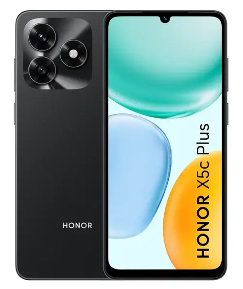 Telefon Mobil Honor X5c Plus, Procesor Mediatek Helio G81 Octa-Core, TFT LCD Touchscreen 6.74inch, 4GB RAM, 64GB Flash, Camera 50 MP, Wi-Fi, 4G, Dual Sim, Android (Negru)