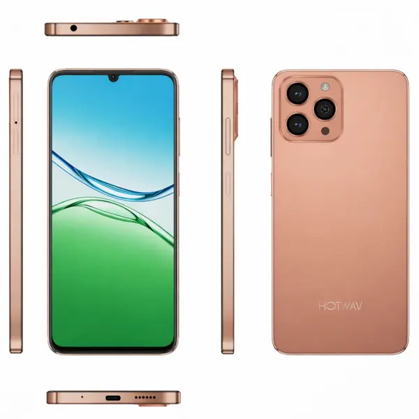 Telefon Mobil HOTWAV A16 Pro Max, Auriu, 4G LTE, Ecran 6.75 HD+, 12GB RAM (3GB + 9GB extensibili), 64GB, Android 15, 5160mAh, Dual SIM