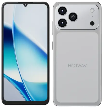 Telefon Mobil HOTWAV A17 Pro Max, Argintiu, 4G LTE, Ecran 6.75 120Hz, 12GB RAM (3GB + 9GB extensibili), 64GB, Android 15, 5160mAh, Dual SIM
