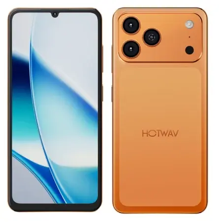 Telefon Mobil HOTWAV A17 Pro Max, Portocaliu, 4G LTE, Ecran 6.75 120Hz, 12GB RAM (3GB + 9GB extensibili), 64GB, Android 15, 5160mAh, Dual SIM