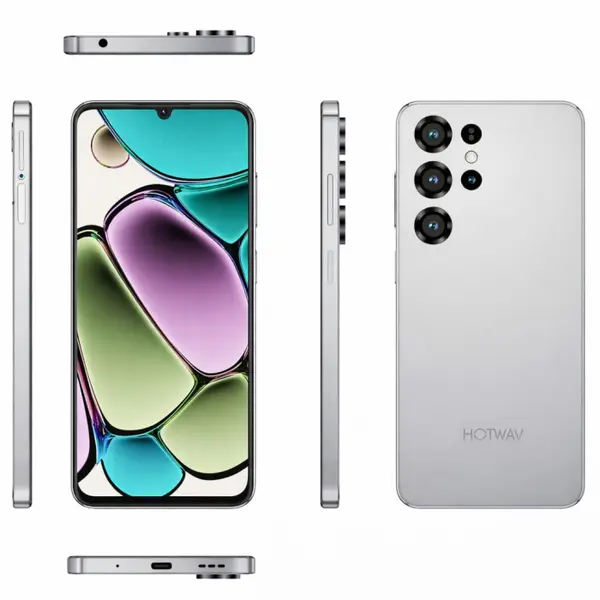 Telefon Mobil HOTWAV A25 Ultra, Alb, 4G LTE, Ecran 6.75 HD+, 12GB RAM (3GB + 9GB extensibili), 64GB, Android 15, 5160mAh, Dual SIM, NFC