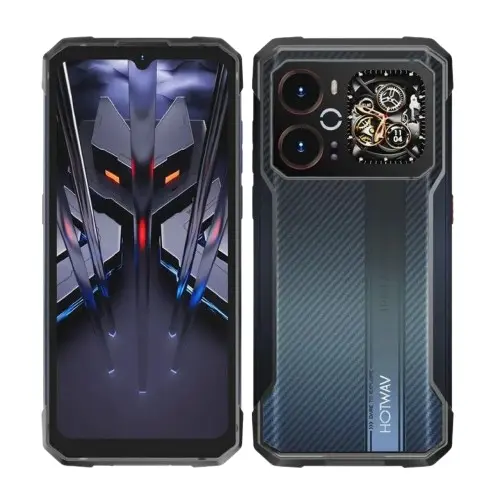 Telefon Mobil HOTWAV Cyber 18, Albastru, 4G LTE, 6.75 120Hz, 20GB RAM (8GB + 12GB extensibili), 256GB, Camera 64MP + 16MP, Android 16, NFC, Baterie 6200mAh