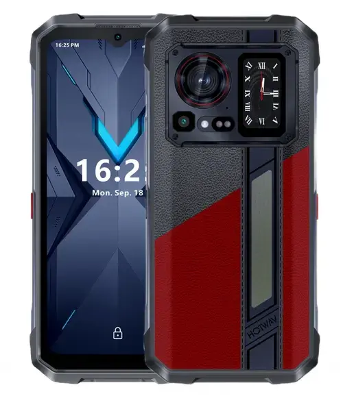 Telefon Mobil Hotwav Hyper 7 Pro, Procesor MediaTek Dimensity 7050, Ecran IPS LCD 6.6inch, 8GB RAM, 256GB Flash, Camera 64 MP, Wi-Fi, 5G, Dual SIM, Android (Negru/Rosu)