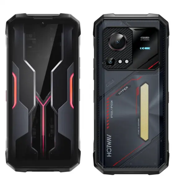 Telefon Mobil HOTWAV Hyper 7S, Rosu, 5G, 6.6, ³ HD+ IPS 120, Hz, 16GB (4, GB+12, GB Extensibili), 256, GB ROM, 21, MP, Android, 15, Unisoc T8200, Camping Light RGB, 10800, mAh, 20, W, Dual SIM