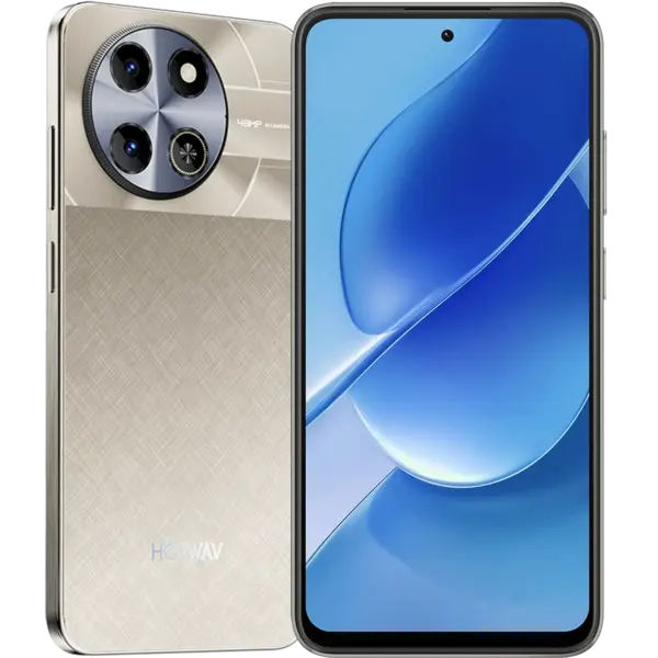 Telefon Mobil HOTWAV Note 18 GT, Gold, 4G, 7.2 HD+, 20GB RAM (8GB + 12GB extensibili), 256GB ROM, Unisoc T7250, 6200mAh, 20W Fast Charge, 48MP, NFC, Android 15, Dual SIM