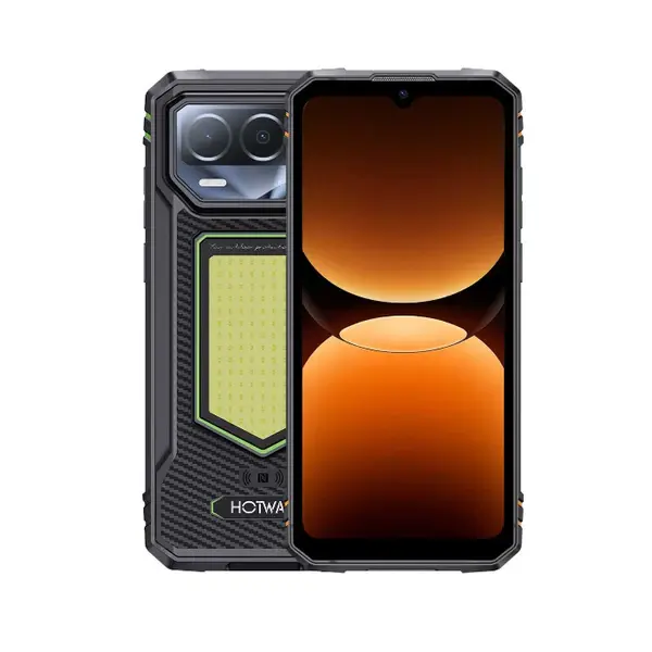 Telefon Mobil HOTWAV T8, Verde, 4G, 6.74 120Hz, 12GB RAM (4GB + 8GB extensibili), 64GB, Unisoc T7250, 6200mAh, 20W Fast Charge, 270LM Camping Light, Android 16, NFC, Dual SIM