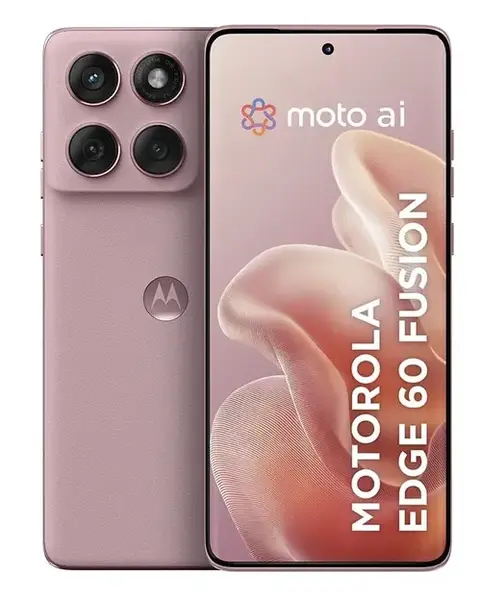 Telefon Mobil Motorola Edge 60 Fusion, Procesor Mediatek Dimensity 7300, P-OLED 6.67inch, 8GB RAM, 256GB Flash, Camera Dubla 50 + 13 MP, Wi-Fi, 5G, Dual Sim, Android (Roz)