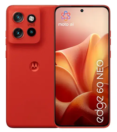 Telefon Mobil Motorola Edge 60 Neo, Procesor Mediatek Dimensity 7400, LTPO P-OLED 6.36inch, 8GB RAM, 256GB Flash, Camera Tripla 50 + 10 + 13 MP, Wi-Fi, 5G, Dual Sim, Android (Rosu)