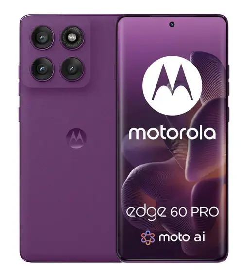Telefon Mobil Motorola Edge 60 Pro, Procesor Mediatek Dimensity 8350 Extreme, P-OLED 6.7inch, 12GB RAM, 512GB Flash, Camera Tripla 50 + 10 + 50 MP, Wi-Fi, 5G, Dual Sim, Android (Violet)