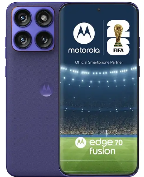 Telefon Mobil Motorola Edge 70 Fusion, Procesor Qualcomm SM7635 Snapdragon 7s Gen 3, Ecran AMOLED 6.78inch, 8GB RAM, 256GB Flash, Camera Duala 50 + 13 MP, Wi-Fi, 5G, Dual Sim, Android (Violet)