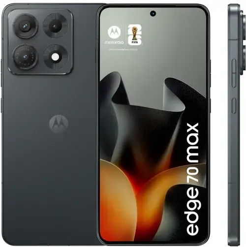 Telefon Mobil Motorola Edge 70 Max, Procesor Qualcomm SM8845 Snapdragon 8 Gen 5, LTPO AMOLED 6.82inch, 8GB RAM, 256GB Flash, Camera Duala 50 + 8 MP, Wi-Fi, 5G, Dual Sim, Android (Negru)