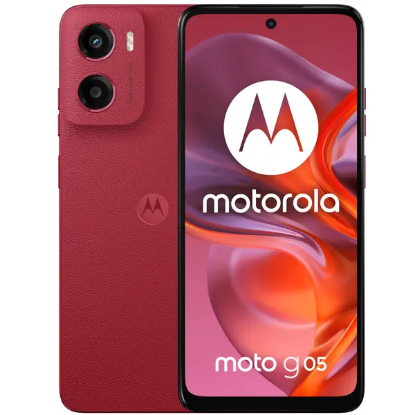 Telefon mobil Motorola Moto g05 LTE, 256GB, 8GB, Dual SIM, Plum Red