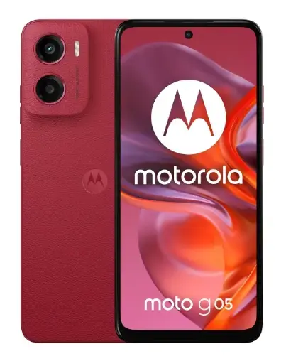 Telefon Mobil Motorola Moto G05, Procesor Mediatek Helio G81 Extreme Octa-Core, IPS LCD Capacitive touchscreen 6.67inch, 4GB RAM, 256GB Flash, Camera 50 MP, 4G, Wi-Fi, Dual SIM, Android (Rosu)