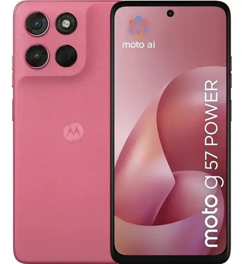 Telefon Mobil Motorola Moto g57 Power, Procesor Qualcomm SM6435-AA Snapdragon 6s Gen 4 Octa-Core, IPS LCD Capacitive touchscreen 6.72inch, 12GB RAM, 256GB Flash, Camera Dubla 50+8MP, 5G, Wi-Fi, Dual SIM, Android (Roz)