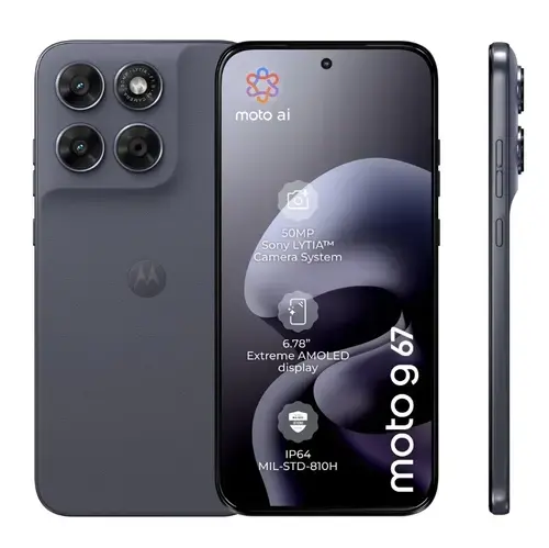 Telefon Mobil Motorola Moto G67, Procesor Mediatek Dimensity 6300 Octa-Core, AMOLED Touchscreen 6.78inch, 8GB RAM, 256GB Flash, Camera Duala 50 + 8 MP, Wi-Fi, 5G, Dual Sim, Android (Gri)