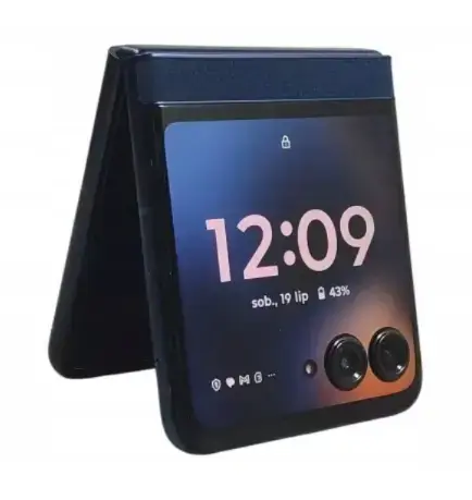 Telefon Mobil Motorola Razr 60, Procesor Mediatek Dimensity 7400X, Octa-Core, Foldable LTPO AMOLED Capacitive touchscreen 6.9inch, 8GB RAM, 256GB Flash, Camera Duala 50 + 13 MP, 5G, Wi-Fi, Dual SIM, Android (Albastru)