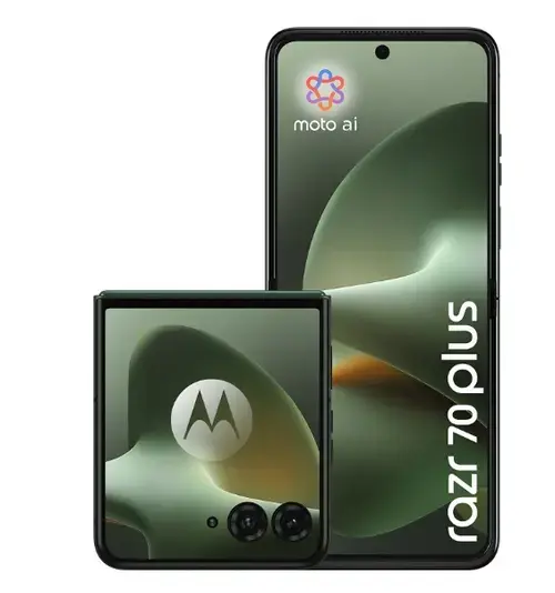 Telefon Mobil Motorola Razr 70 Plus, Procesor Qualcomm SM8635 Snapdragon 8s Gen 3, Octa-Core, Foldable LTPO AMOLED Capacitive touchscreen 6.9inch, 12GB RAM, 512GB Flash, Camera Duala 50 + 50 MP, 5G, Wi-Fi, Dual SIM, Android (Verde)