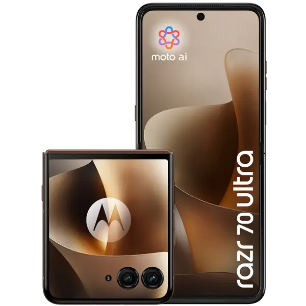 Telefon mobil Motorola razr 70 Ultra 5G, 512GB, 16GB RAM, Dual SIM, Pantone Cocoa