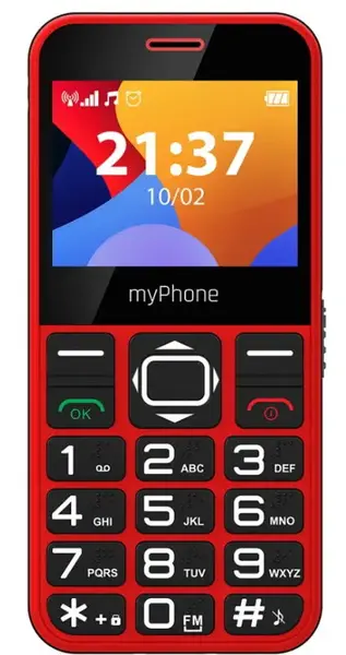 Telefon mobil myPhone Halo 3, Ecran IPS 2.31inch, Camera 0.3 MP, Single Sim, 2G (Rosu)