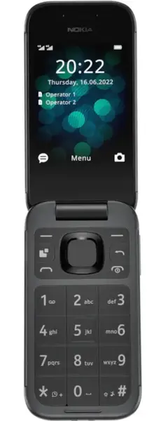 Telefon mobil Nokia 2660 Flip, Dual SIM, 4G (Negru)