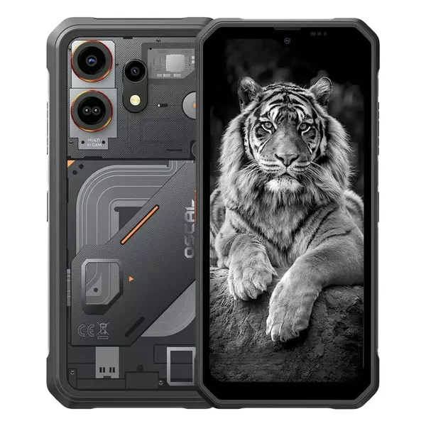 Telefon Mobil OSCAL MARINE 3 Negru, 4G, 6.56 HD+ 90Hz, 24GB RAM (8GB + 16GB Extensibili), 256GB ROM, Camera Infrarosu Night Vision 13MP, 5000mAh, Android 16, MediaTek Helio G81, NFC, Dual SIM