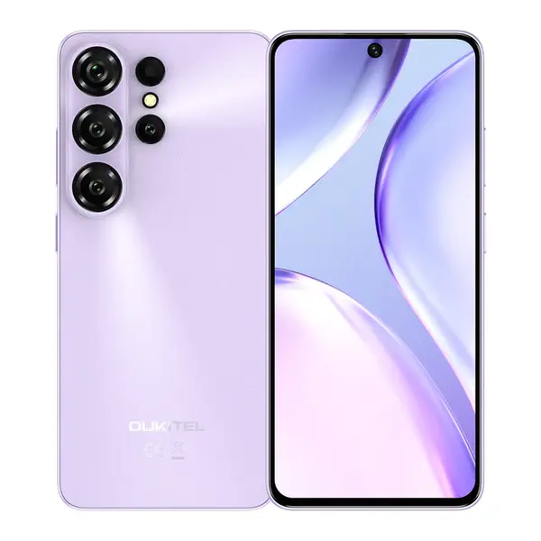 Telefon Mobil OUKITEL C26, Violet, 4G LTE, Ecran 6.56 HD+ 90Hz, 24GB RAM (6GB + 18GB extensibili), 128GB ROM, Camera 13MP, Baterie 5150mAh, Android 16, Dual SIM