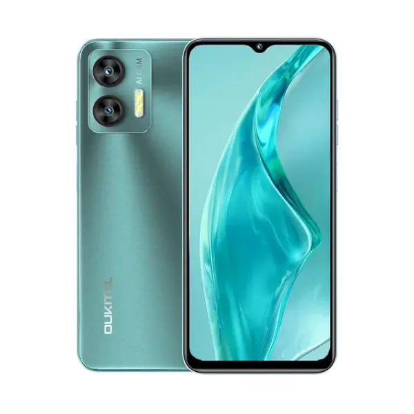 Telefon mobil OUKITEL C36 Green, 4G, 6.5 HD+, 8GB RAM (4GB+ 4GB extensibili), 128GB ROM, Android 13, Camera foto 13MP+5MP, T606 Octa Core, 5150mAh, GPS, OTG, OTA, Dual SIM