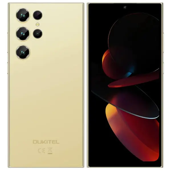 Telefon Mobil Oukitel C61, Gold, 4G, 6.88 HD+ In-Cell IPS, 16GB RAM (4GB+12GB Extensibili), 128GB ROM, 13MP, Android 15, Unisoc Tiger T606, OTG, 5150mAh, 10W, Dual SIM