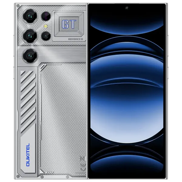 Telefon Mobil Oukitel C61 GT, Gri, 4G, 6.88 HD+ In-Cell IPS, 16GB RAM (4GB+12GB Extensibili), 128GB ROM, 13MP, Android 15, Unisoc Tiger T606, NFC, OTG, 5150mAh, 10W, Dual SIM