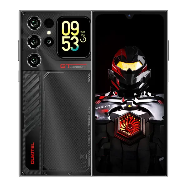 Telefon Mobil Oukitel C62 GT, Negru, 4G LTE, Ecran Secundar 1.81 , Gemini AI, 6.88 90Hz, 16GB RAM (4GB + 12GB extensibili), 128GB ROM, 64MP, Android 16, 5150mAh, Dual SIM
